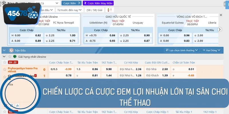 Chiến lược hiệu quả đem lại lợi nhuận khủng cho mọi người tại thể thao 45678