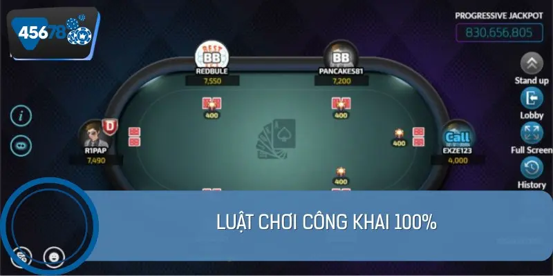 Luật chơi các tựa game tại sảnh đều được công khai, rõ ràng