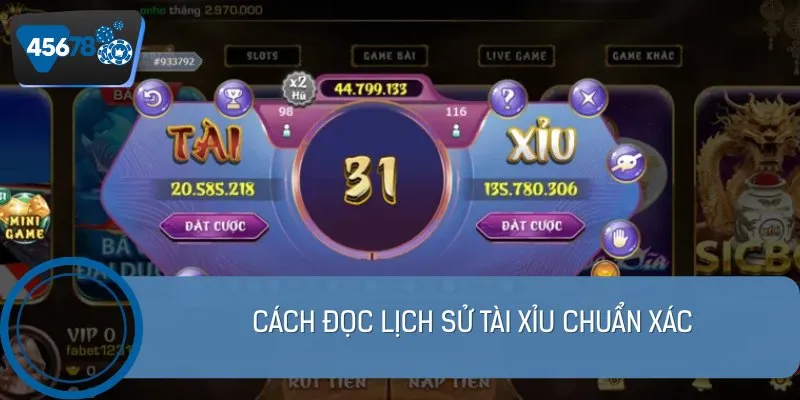 Cách đọc lịch sử tài xỉu chuẩn xác