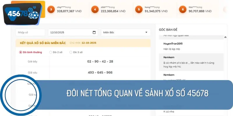 Xổ số 45678 là một trong những sảnh cược có số lượng truy cập khủng